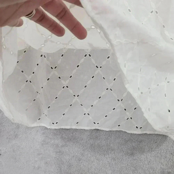 NWT. Banana Republic Women's Eyelet Tunic Dress M V-Neck Belted 26CT - Picture 9 of 10